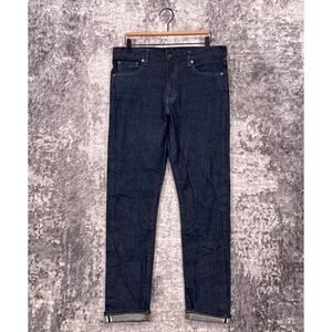 Uniqlo Men's Slim Straight Jeans - Dark Blue 32x30